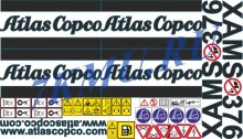 Стикеры на компрессор Atlas Copco Xams376